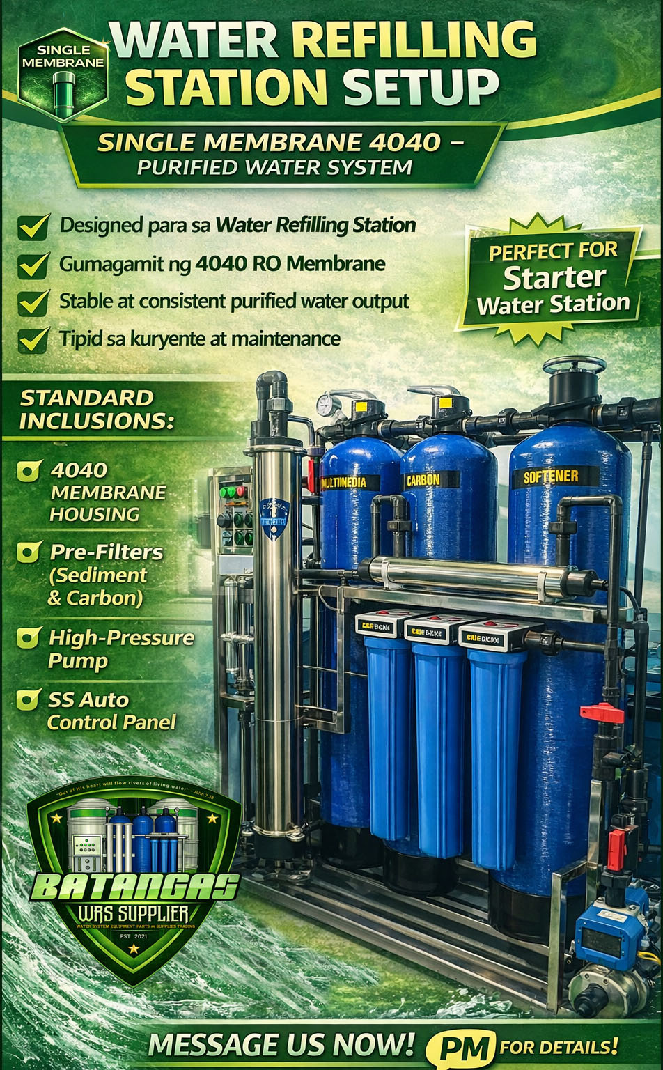 Single Membrane RO System